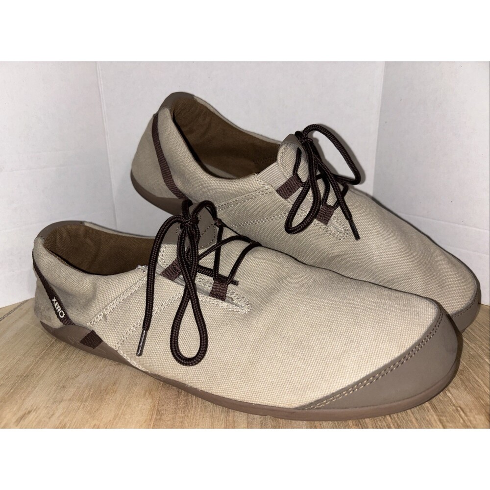 Xero Shoes Mens Size 13 Tan Brown Ipari Hana Barefoot Minimalist Canvas